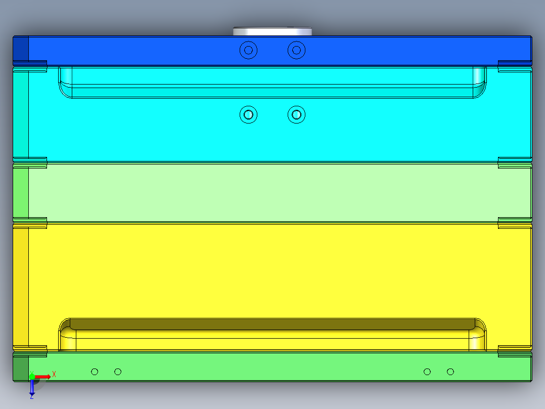 注塑模具、模具(99)俯视图