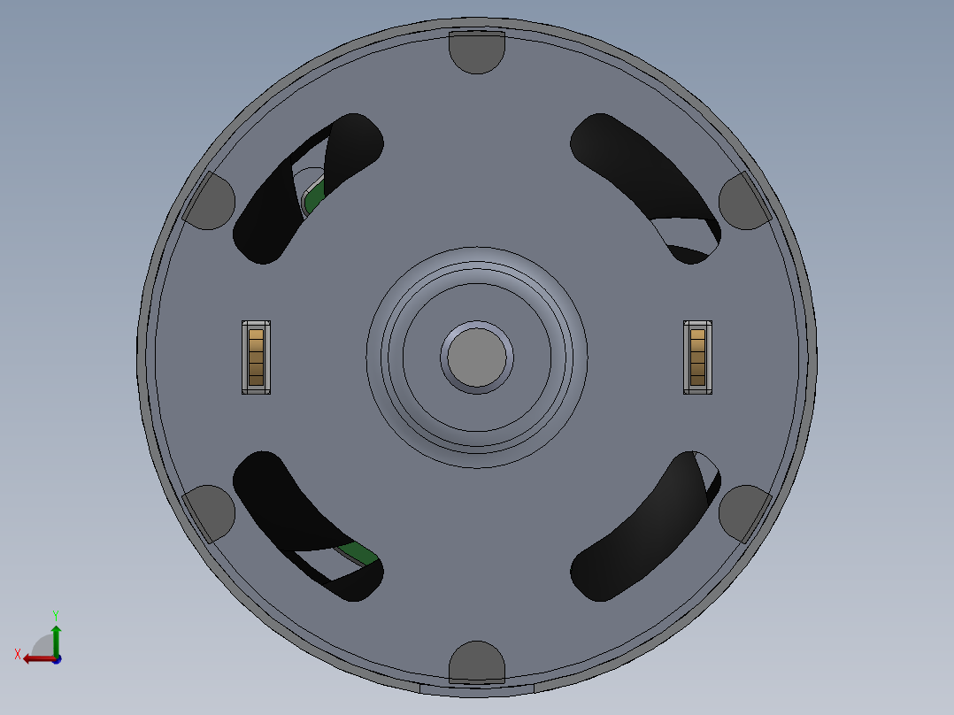 直流电机、电机(26)后视图
