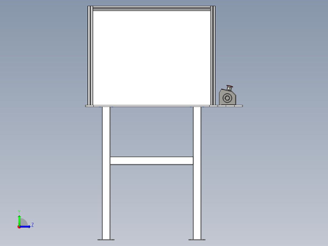 B2004740-气动夹爪装置左视图