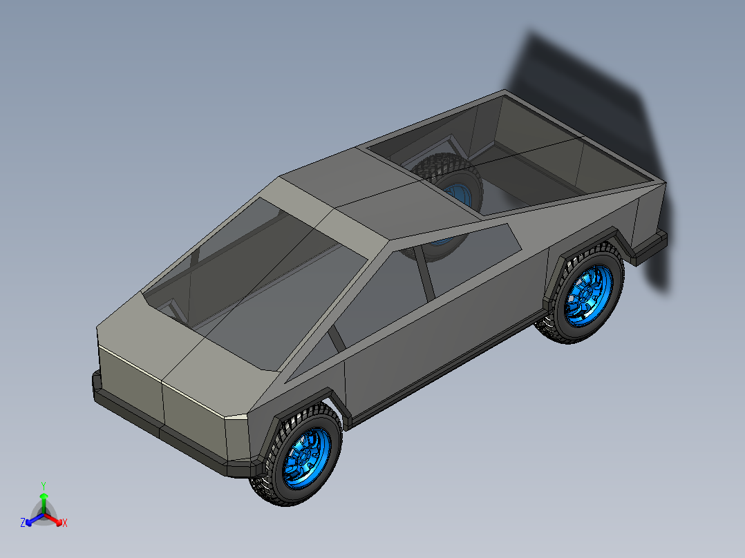 B2005355-特斯拉 Cybertruck主视图