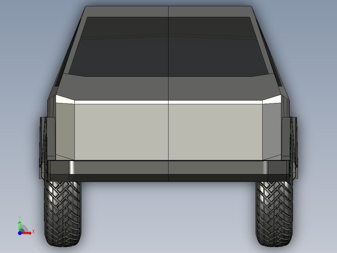 B2005355-特斯拉 Cybertruck前视图