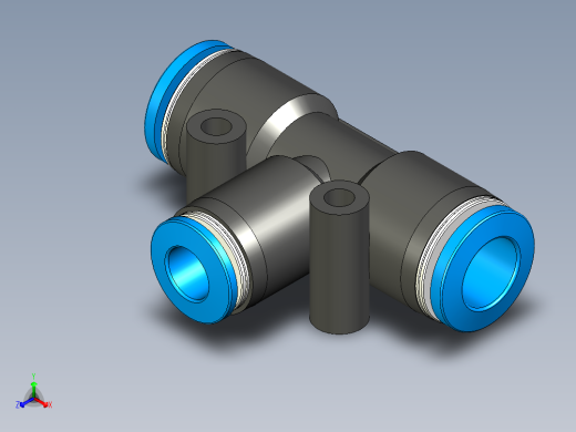 B3004454-Festo 8 mm 管对管三通推入式连接器PN_ QST-8-6