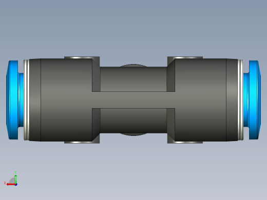 B3004454-Festo 8 mm 管对管三通推入式连接器PN_ QST-8-6后视缩略图