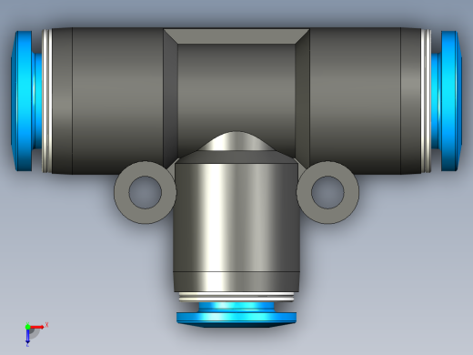 B3004454-Festo 8 mm 管对管三通推入式连接器PN_ QST-8-6俯视缩略图