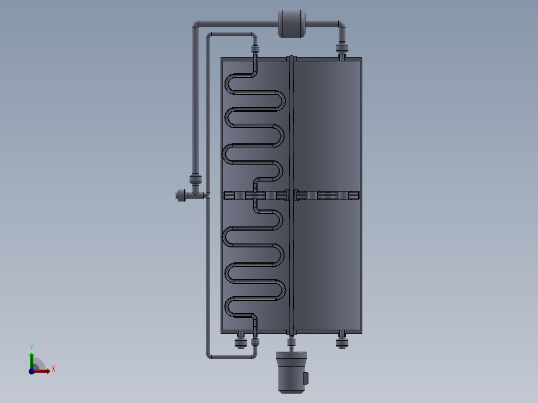 碱洗处理系统前视图