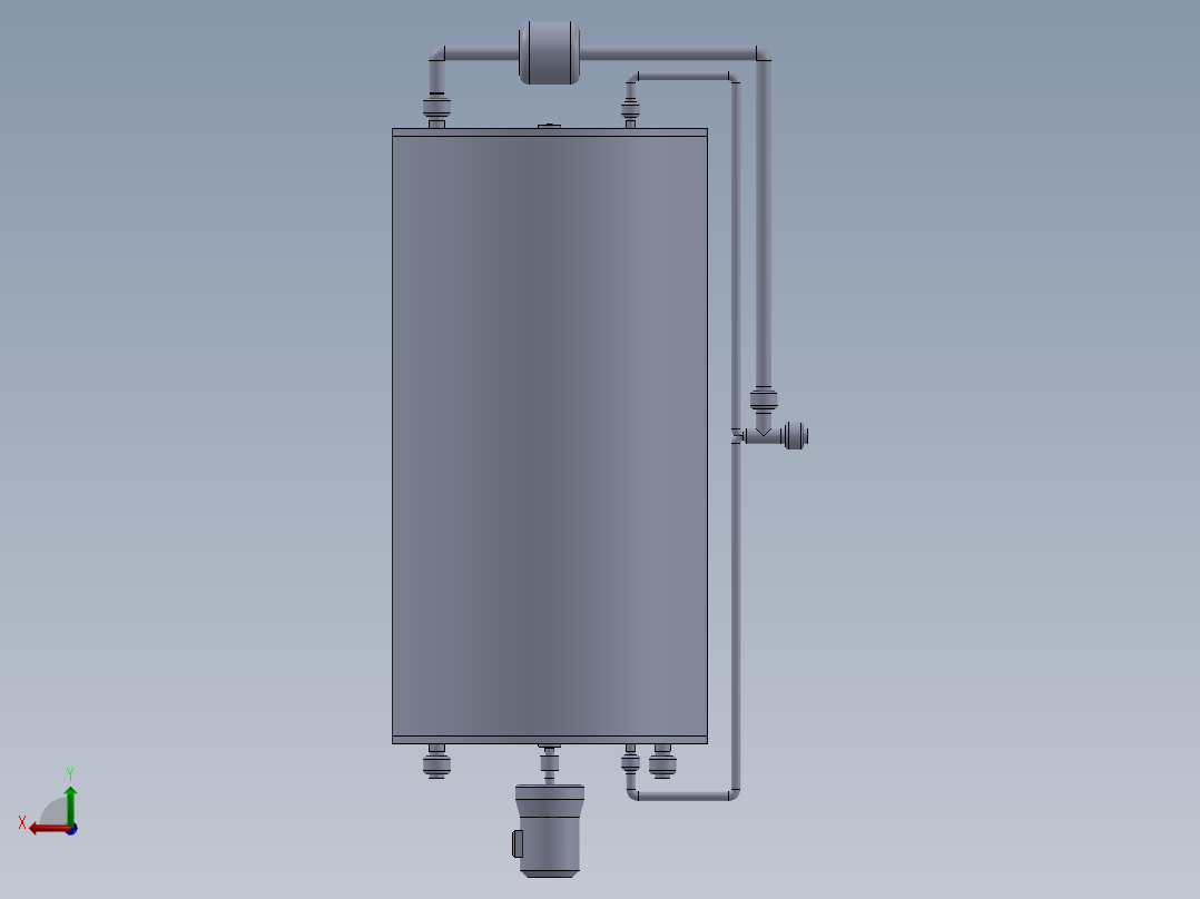 碱洗处理系统后视图