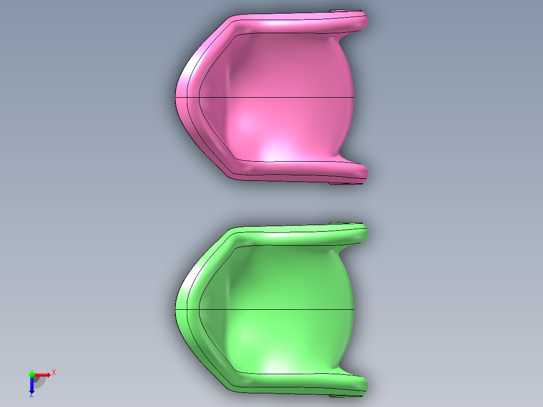 潘顿椅Panton chair俯视图