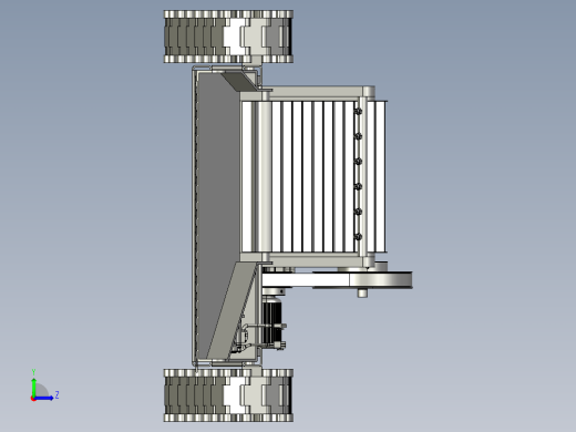 自走式超窄型大豆联合收割机左视缩略图