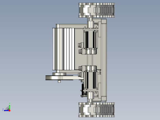 自走式超窄型大豆联合收割机右视缩略图