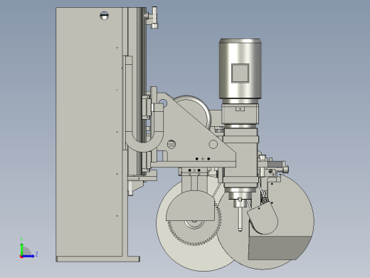 切割钻孔组件左视缩略图