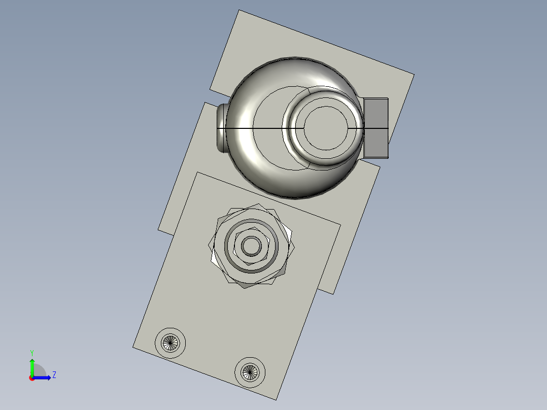 装配体电批Z轴左视图