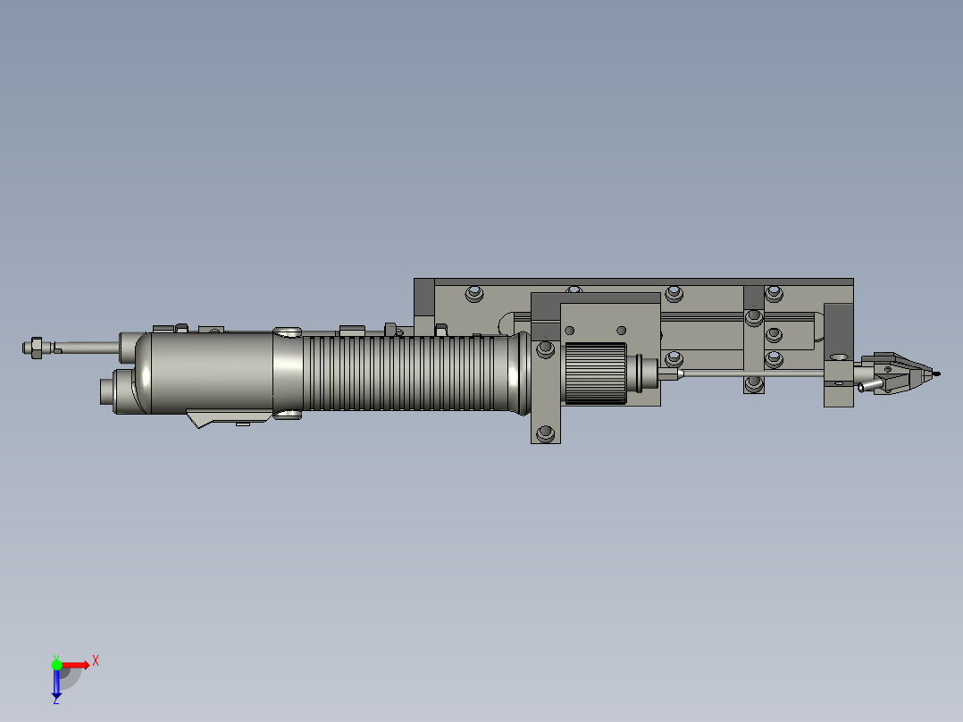 装配体电批Z轴俯视图