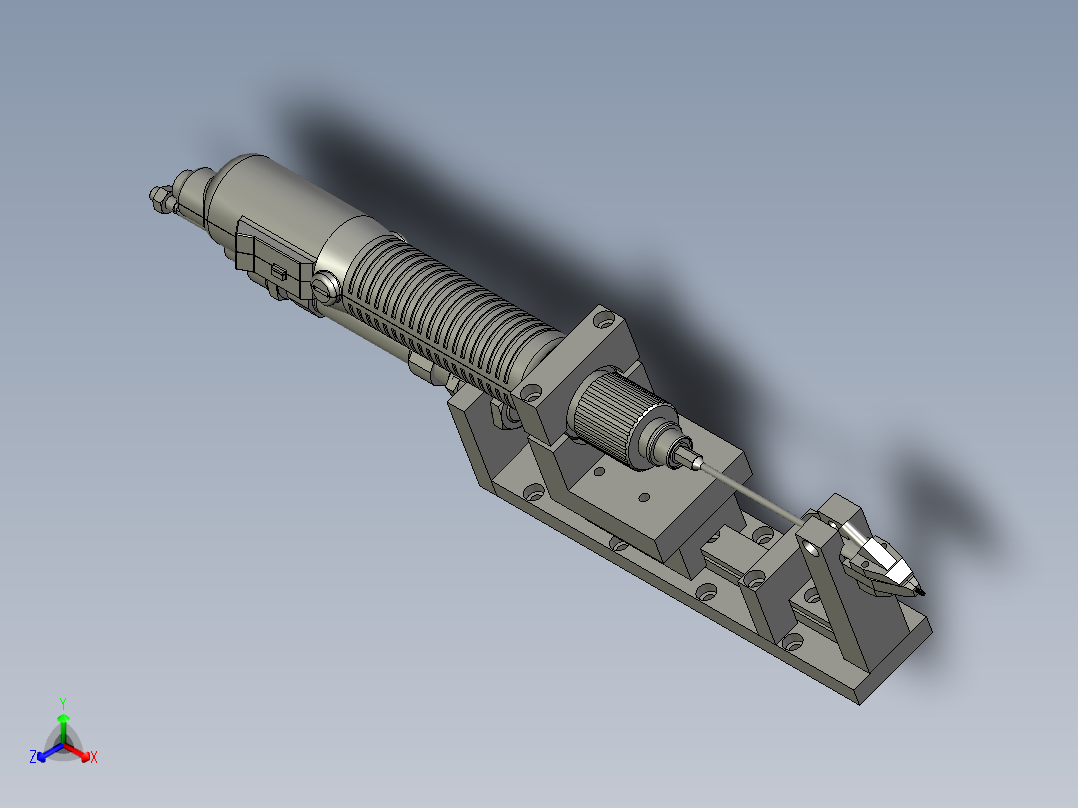 装配体电批Z轴正等轴测图