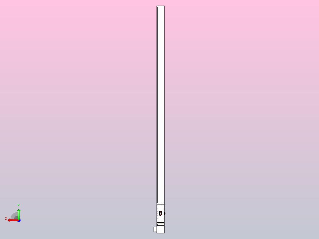 伺服电机集成皮带传动直线执行器TPA-OCB-140-256-L3350-LP-P75-N3后视图