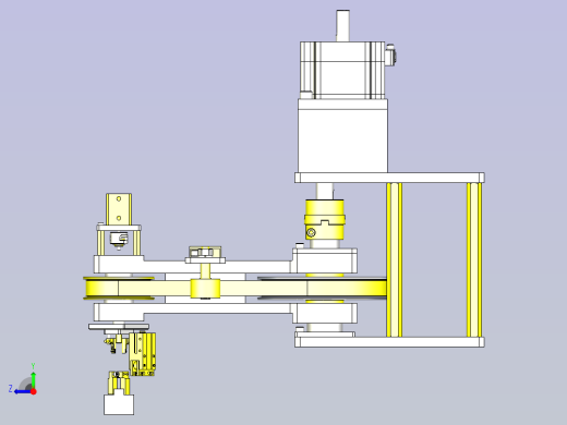 一种工件反转转移机构3D图纸右视缩略图