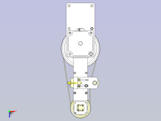一种工件反转转移机构3D图纸俯视缩略图