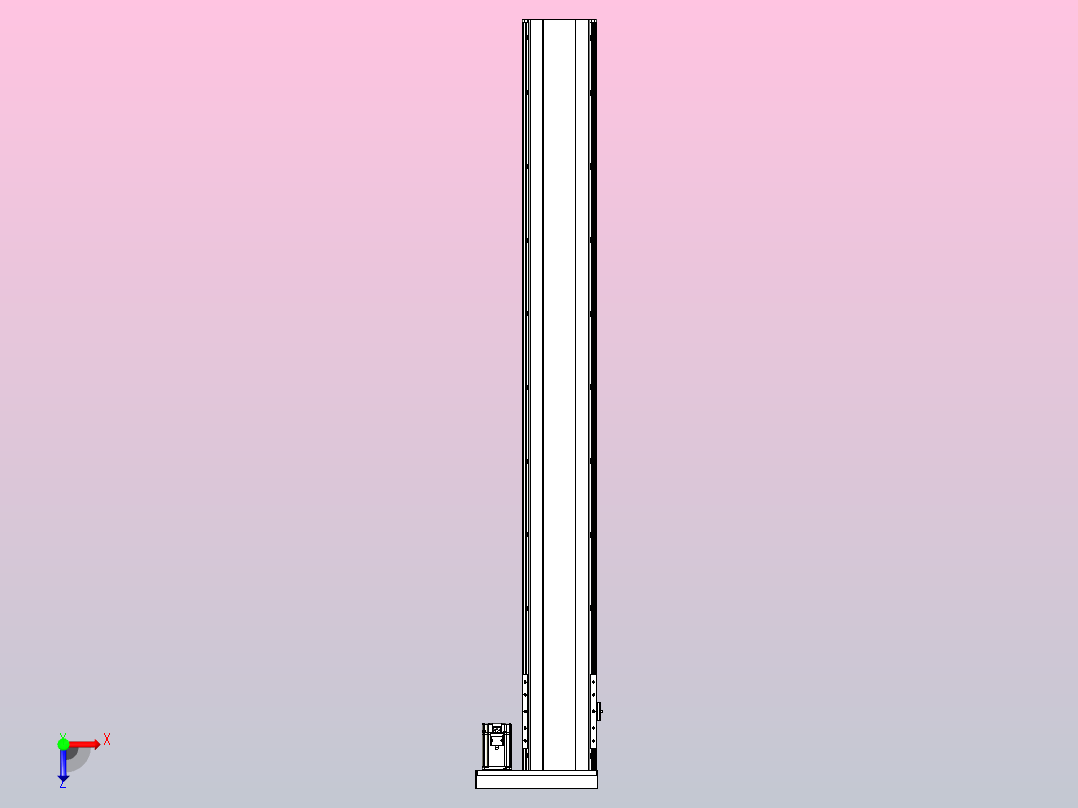 日规模组半封闭丝杆TPA-HNR-202D-2510C-L1700-ML-C-P75-N3俯视图