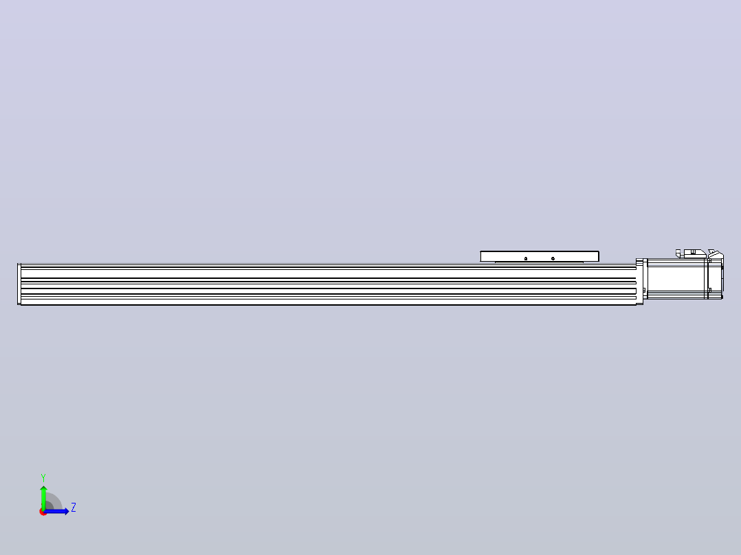滚珠丝杠直线轴带导轨全封闭TPA-HCR-120D-1610C-L650-M-C-P40-N3左视图