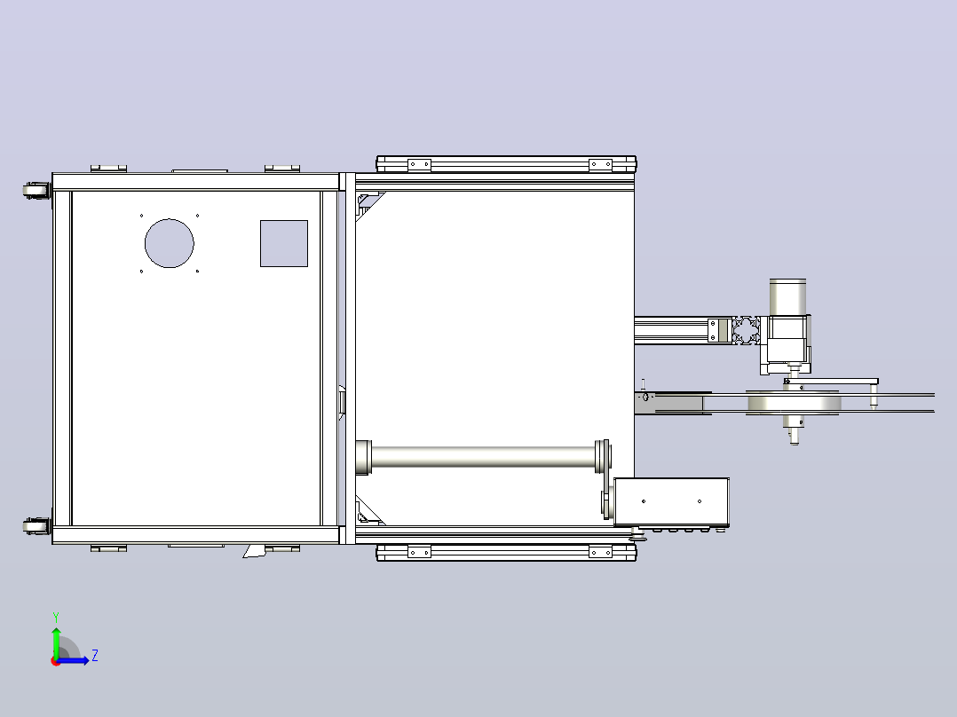 USB TYPE C高速凸轮自动插针机左视图