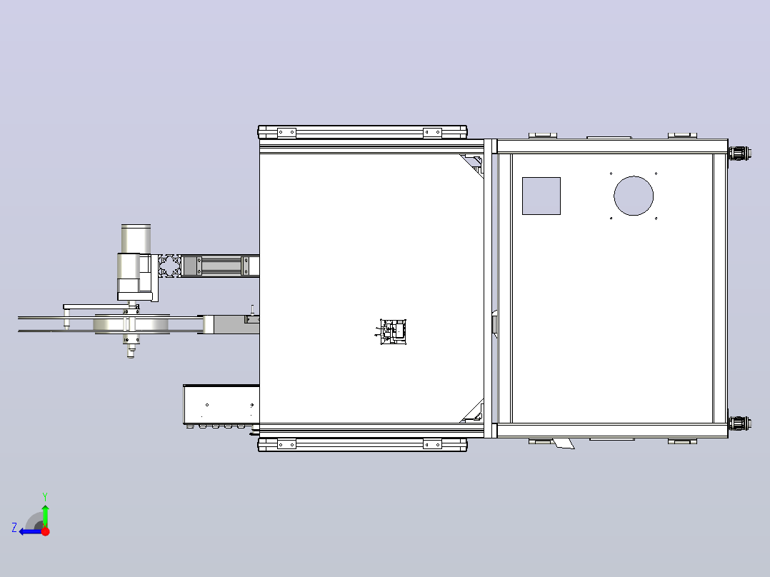 USB TYPE C高速凸轮自动插针机右视图