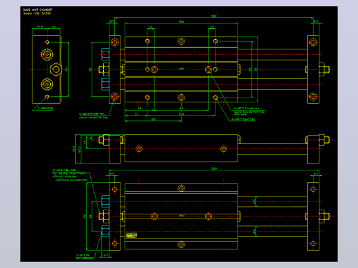 滑台气缸  双轴滑台气缸2D-STM32x100