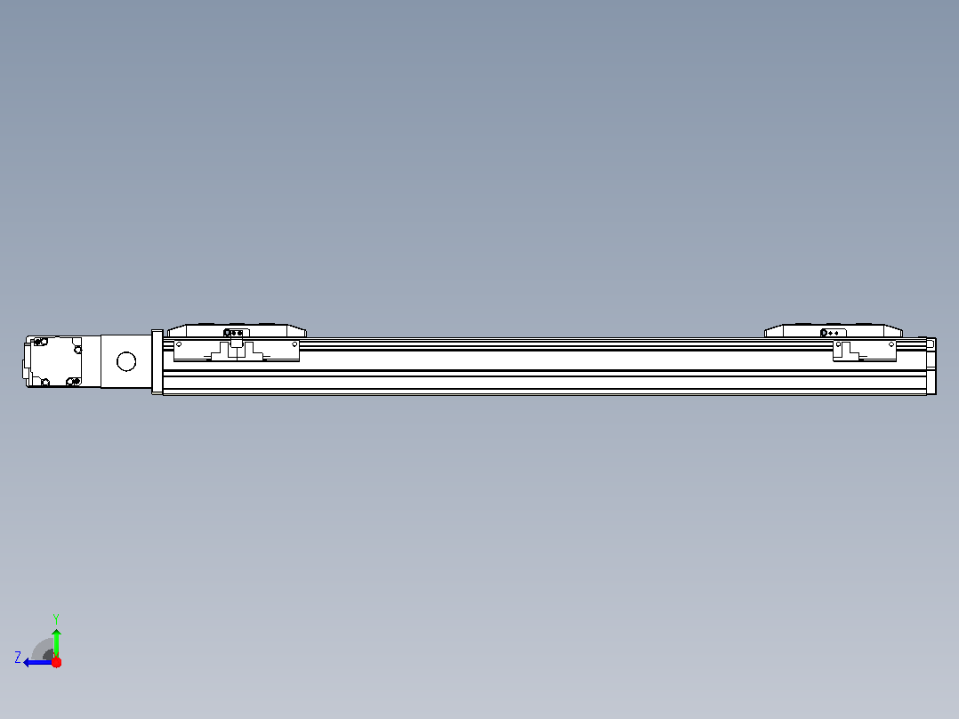 皮带直线轴双滑块型TPA-GCBS-50-P42-L175-QL-M10-N3右视图