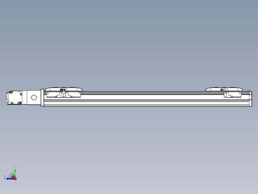 皮带直线轴双滑块型TPA-GCBS-50-P42-L175-QL-M10-N3右视缩略图