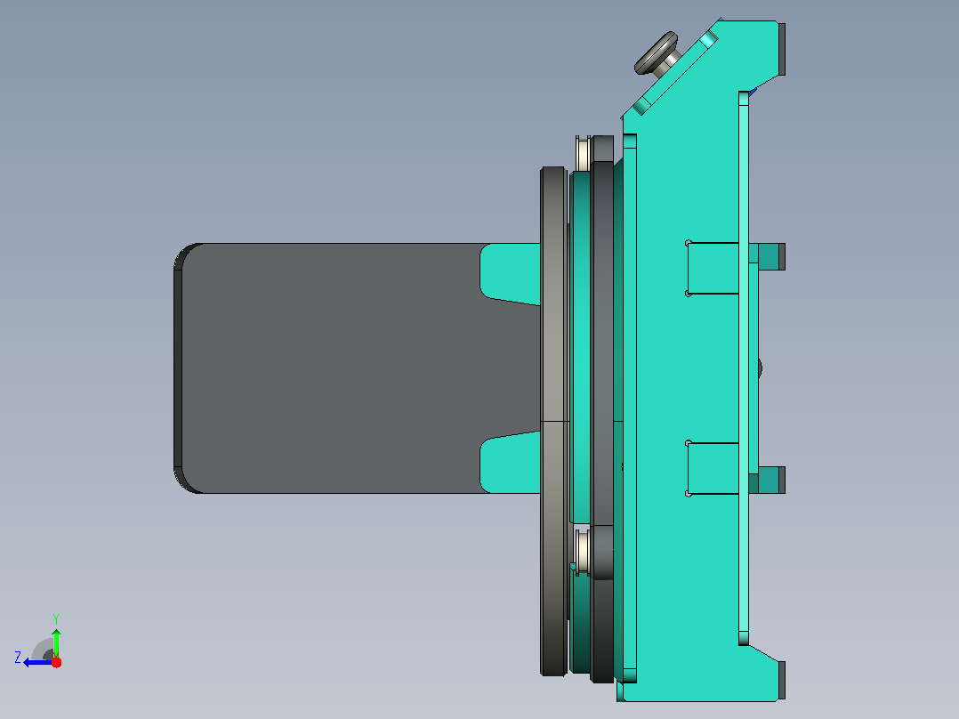 简易智能手机3D扫描仪右视图