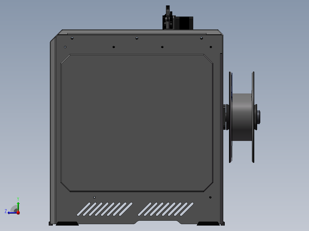 EVM_3d打印机右视图