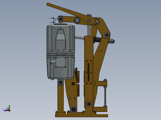 YP21系列电力液压盘式制动器YP21-500-400×30-ⅠB-CL.RL.WL.HL.H右视缩略图