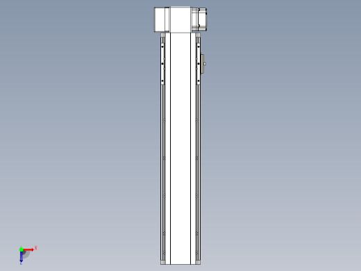 皮带直线轴半封闭可选导轨TPA-HNB-105D-90-L400-RP-C-P20-N3俯视缩略图