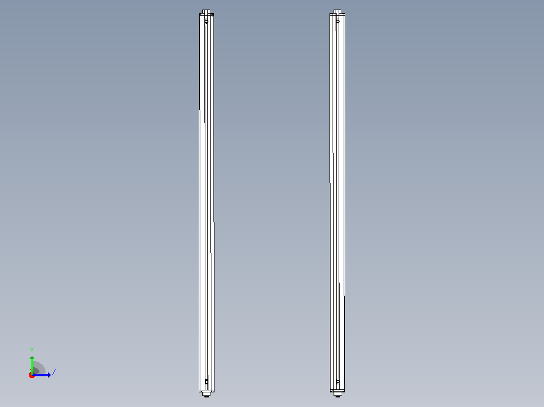 XTN3240（总高：1330mm）安全光栅左视图