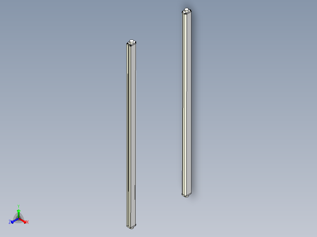 XTN3240（总高：1330mm）安全光栅正等轴测图