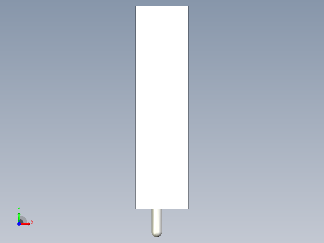 黑色散热器尺寸25 x 12 6 x 6 5 mm孔18 3mm销固定ipt前视图