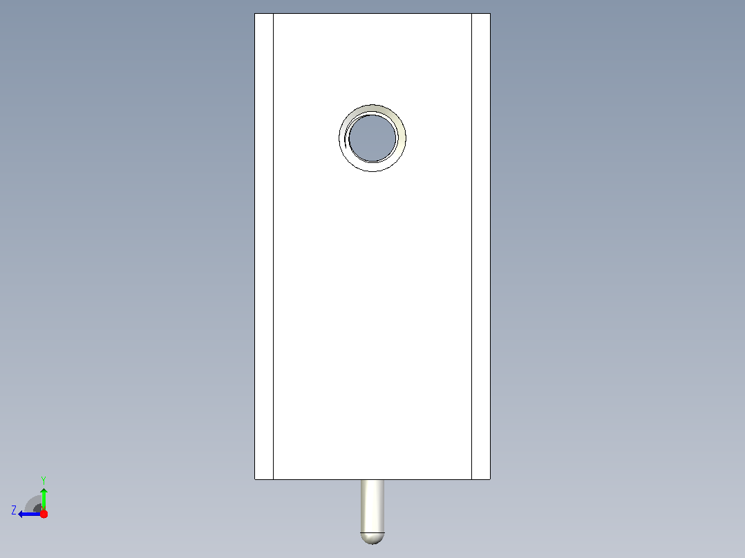 黑色散热器尺寸25 x 12 6 x 6 5 mm孔18 3mm销固定ipt右视图