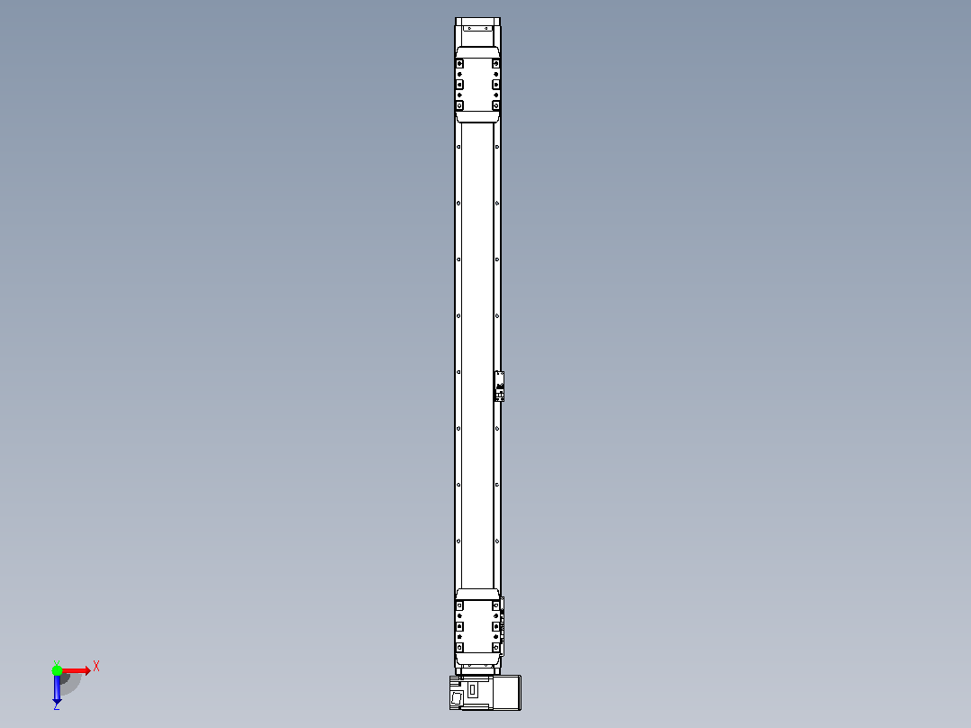 皮带直线轴双滑块型TPA-GCBS-80-P60-L400-RU-M20-N3俯视图