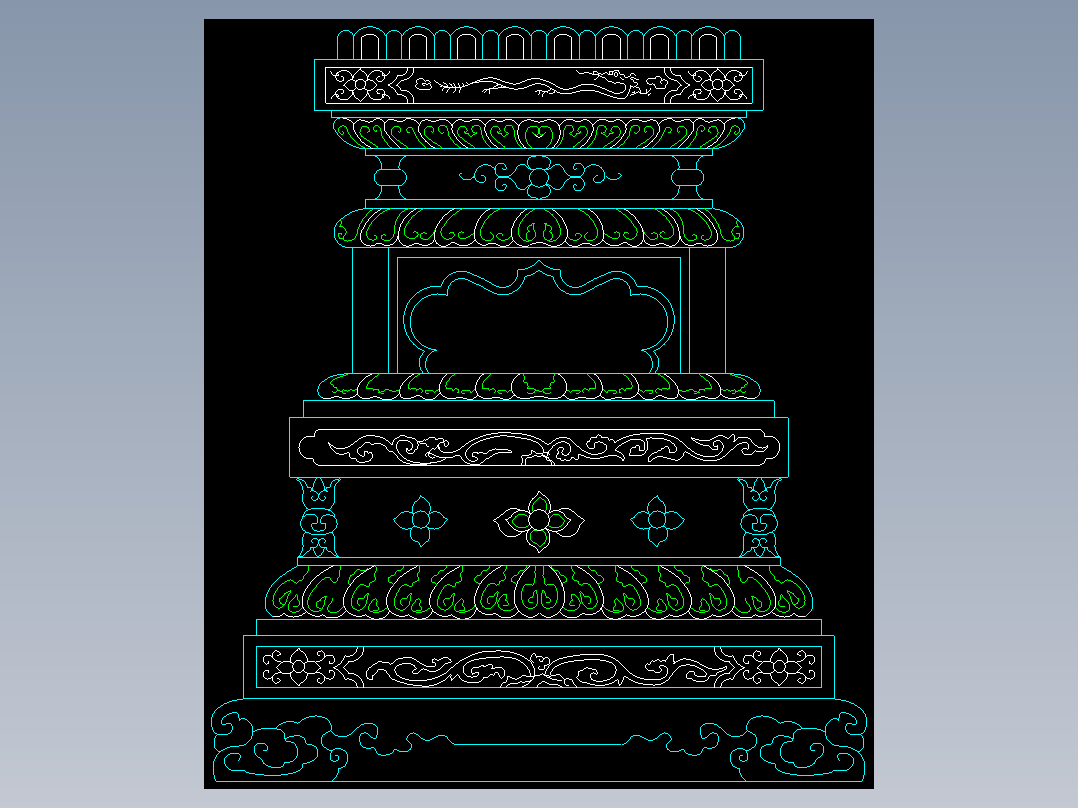 CAD室内设计施工图常用图块之柱