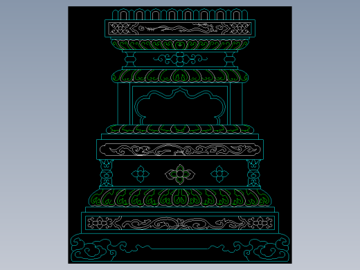 CAD室内设计施工图常用图块之柱