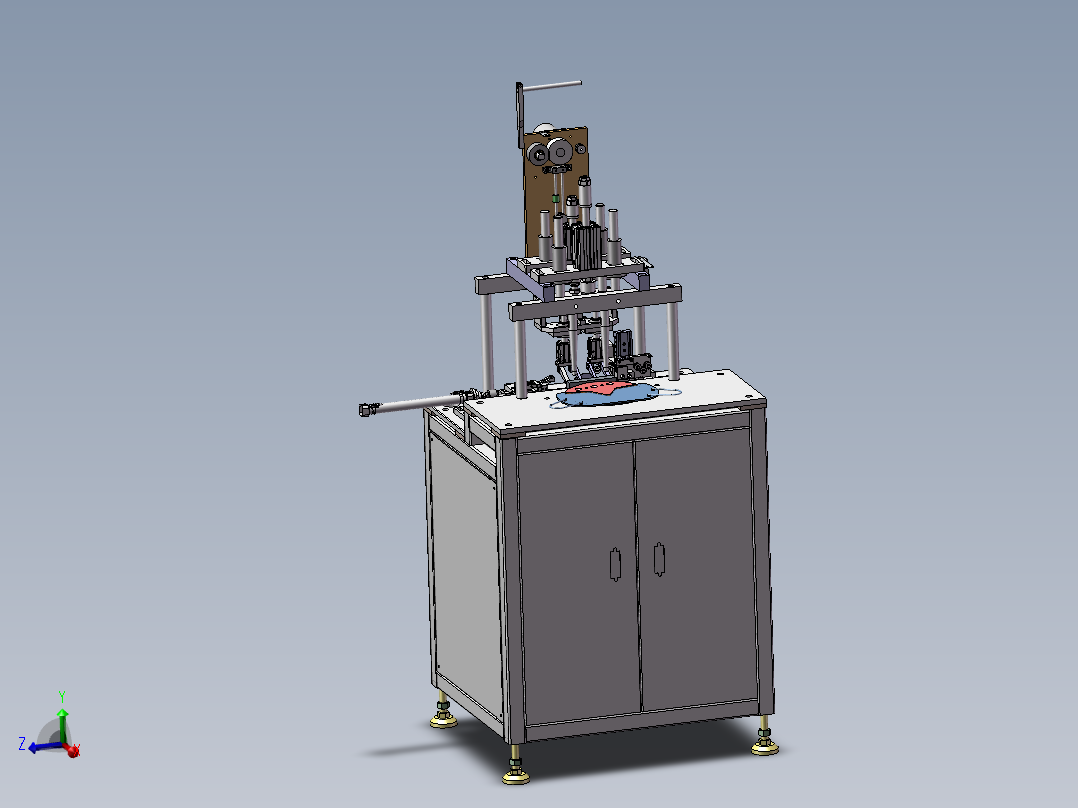 半自动KN95耳带焊接3D图纸