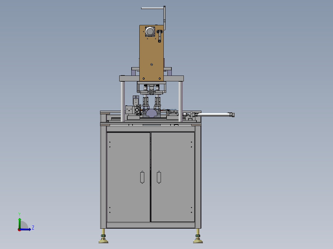 半自动KN95耳带焊接3D图纸左视图