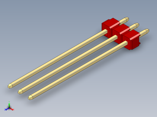 彩色公头100mil（2.54mm）系列-DS1021_red_1x03p_100mil_Type43_rev1.0