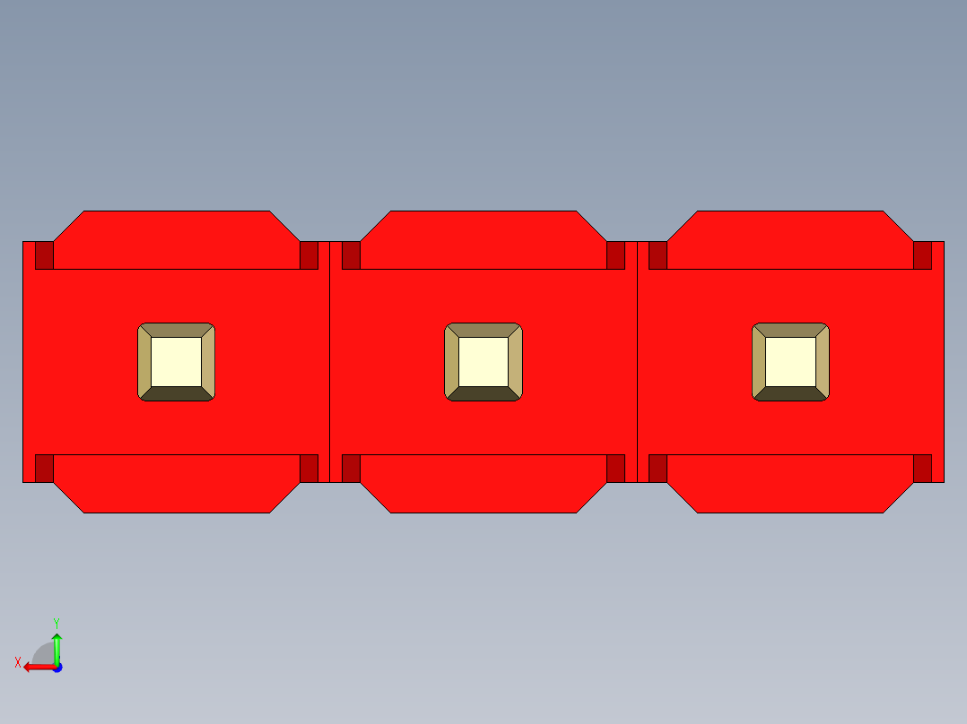 彩色公头100mil（2.54mm）系列-DS1021_red_1x03p_100mil_Type43_rev1.0后视图