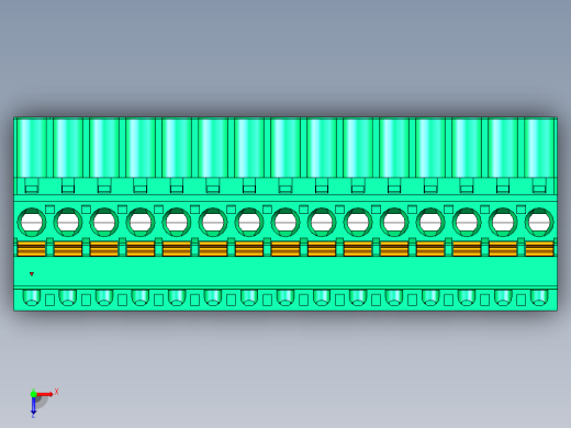 DEGSON 2EDG 系列 5.0mm 可插拔接线端子组-2EDGKDB-5.0-15P-14-00AH俯视缩略图