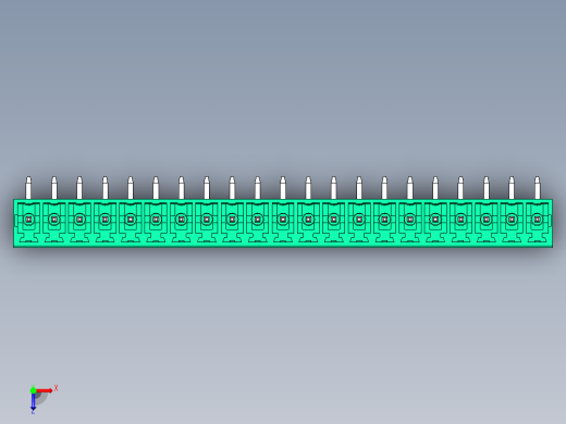 DEGSON 15EDG 系列 3.81mm 插拔式接线端子-15EDGRC-3.81-21P-14-00AH俯视缩略图