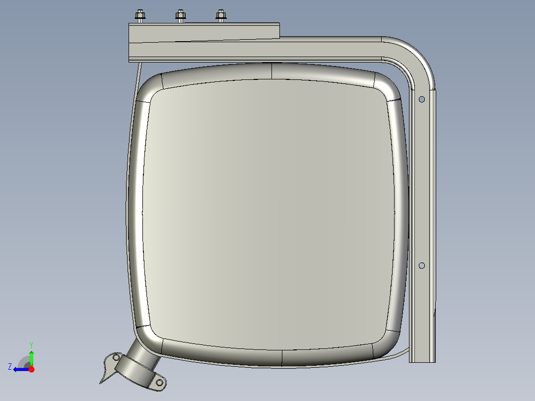 储油罐柴油罐右视图