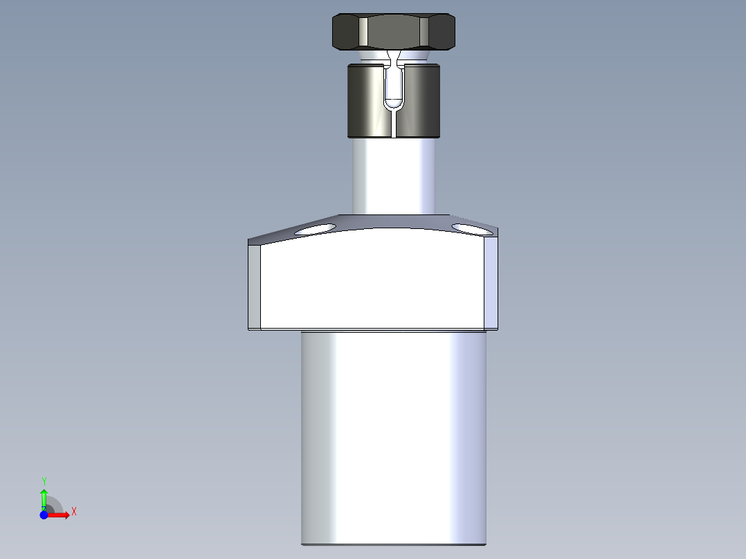 KOSMEKLHA0400-SR_R01多系列多零件图纸模型前视图