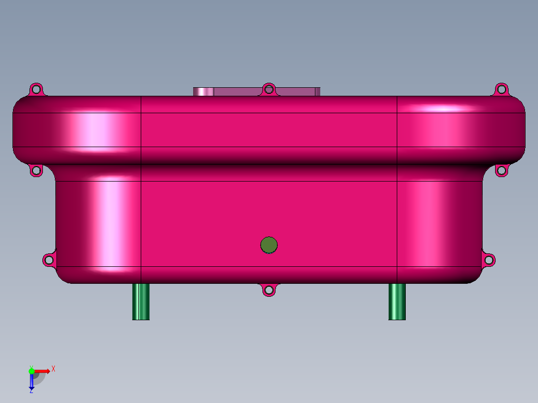 拖拉机无级变速器俯视图