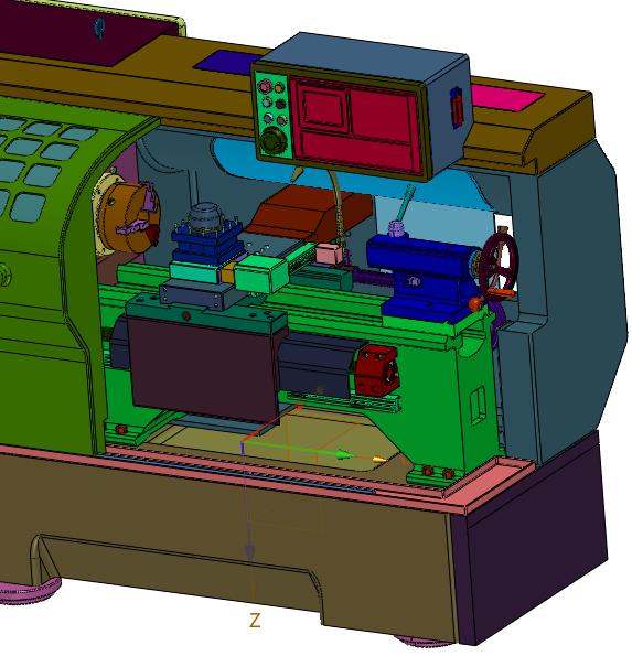 数控平轨4工位电动刀架车床