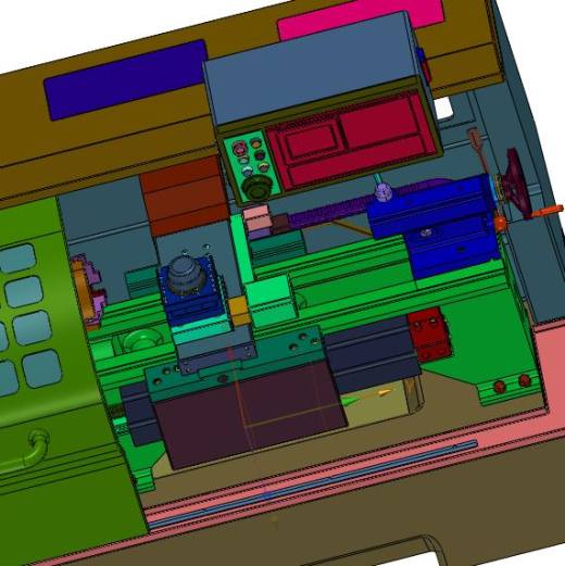 数控平轨4工位电动刀架车床缩略图