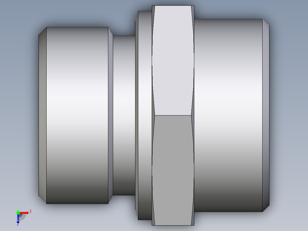 卡套式工业通用硬管接头EO_Male_Stud_connector_GE28LMCFX俯视图